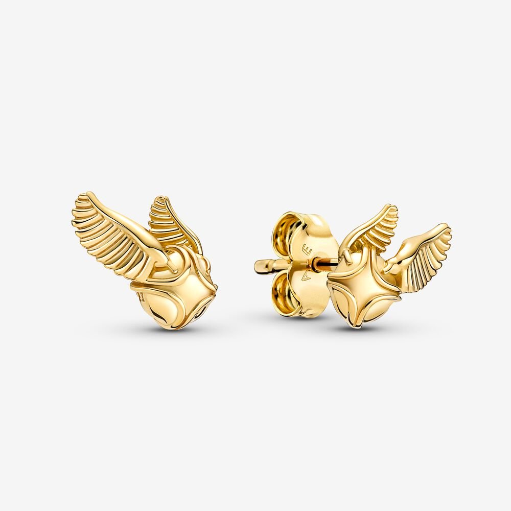 Pandora Harry Potter, Golden Snitch Stud Earrings Ireland - 14k Gold - 297043EGD